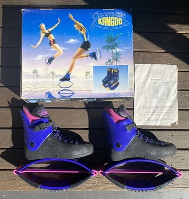 Botas Kangoo Jumps KJ1 1994 Vintage Original Rebound Jumper - Tamanho US8 - Imagem 1 de 4