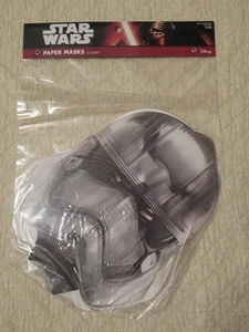 Disney Star Wars Paper Masks (3 Count) (Captain Phasma, Kylo Ren, Stormtrooper) - Picture 1 of 4