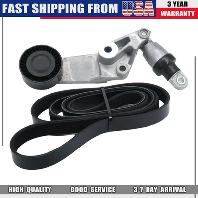 NEW Fit 03-08 Toyota Celica Corolla Matrix Serpentine Belt DriveTensioner Kit - Image 1 of 4