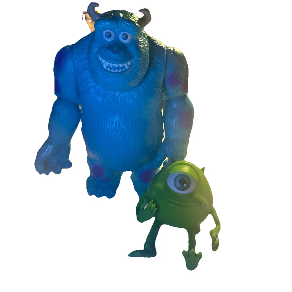 Disney Pixar Monsters Inc. Mattel 8” Sully Action Figure Posable Toy 2019 & Mike - Image 1 of 4
