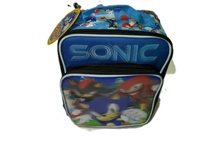 Sonic Hedgehog Insulated Lunch Tote 10 x 4 x 8 inch. New. Lenticular front - Picture 1 of 10