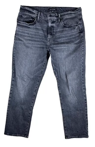 Lucky Brand 223 Straight Leg Relaxed 36x28 Denim Jeans Black Whiskers High Rise - Bild 1 von 22