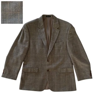 Ralph Lauren Men's Size 42R Lambswool Plaid Blazer Sport Coat Two Button Brown - Picture 1 of 11