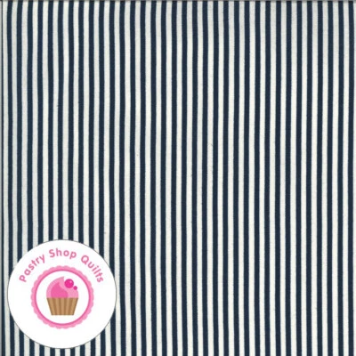 Moda AMERICAN GATHERING 49121 13 Blue Striped PRIMITIVE GATHERINGS Quilt Fabric - Image 1 of 4