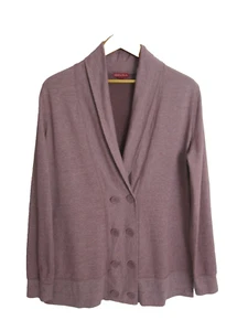 Cárdigan suéter Merona para mujer Plus 2X jaspeado malva púrpura LS mezcla de algodón 46" - Imagen 1 de 12