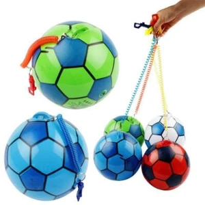 20X Inflatable Football With Springy String Sport Kids Juggling Toy Ball Outdoor - Picture 1 of 7