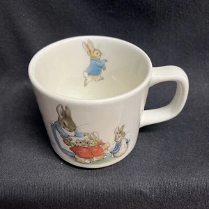 Wedgwood Peter Rabbit Beatrix Potter Childrens Cup Mug Made In England in 1993 - Picture 1 of 10