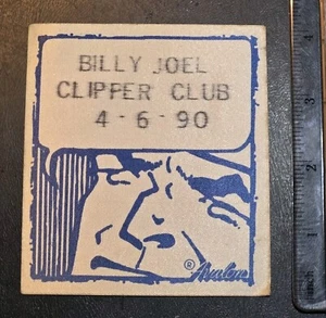 Billy Joel Backstage Pass 1990 Clipper Club Unstuck Sticker Pass - Picture 1 of 2