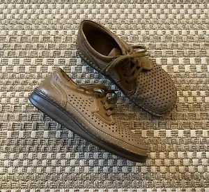 FINN COMFORT Baden Oxfords Lace-up Comfort Walking Shoes 36 D / 6 Tan Leather - Bild 1 von 12