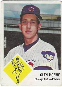 1963 FLEER - #31 GLEN HOBBIE (CUBS)!! TOUGH, POPULAR SET!! - Picture 1 of 2