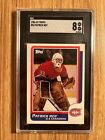 Patrick Roy Rookie SGC 8 NM/Mint 1986-87 Topps Card #53 Canadiens GOAT HOF RC. rookie card picture