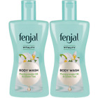 2 x Fenjal Vitality Body Wash, with Pomegranate Oil, Gentle Skin Cleanser, 200ml