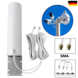 Dual-SMA-Stecker 3G&4G LTE-Signalverstärker-Antenne Feste Halterung Außenbereich - Bild 1 von 9
