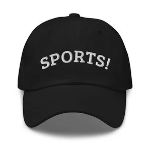 SPORTS! hat | embroidered dad hat, funny baseball hat, fun hat gift - Picture 1 of 8