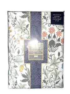 William Morris Celandine Garden Paisley Duvet Cover Set 100% Cotton King $200 - Picture 1 of 6