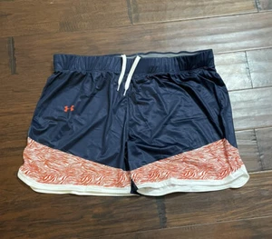 Under Armour Women’s Team Authentic Basketball Shorts Sz. L NEW NAVY/RED/WHITE. - Picture 1 of 2