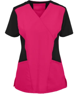 {XS} WonderWink Scrubs FFX Sport Mock Wrap Top 6714A STB - Picture 1 of 1