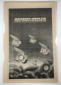 Jefferson Airplane Thirty Seconds Over Winterland Original 1973 Álbum Vintage AD - Imagen 1 de 1
