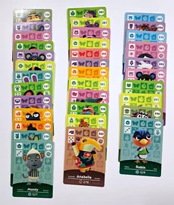 Animal Crossing Cards Lot of 35 Amiibo Series Various Assorted Nintendo Switch - Picture 1 of 3