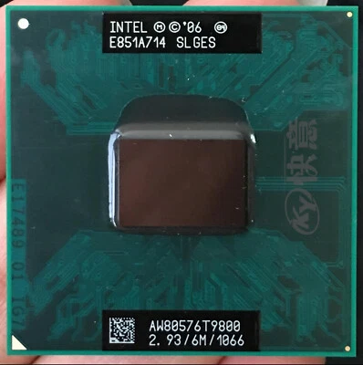 Intel Core 2 Duo T9800 SLGES 2.93 GHz 6MB 1066MHz Dual-Core Laptop Processor CPU - Image 1 of 3