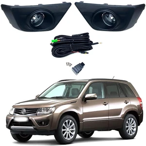 Bumper Fog Driving Lights For Suzuki Grand Vitara 2012 - 2017 Set w/Bulb Wire - Picture 1 of 15