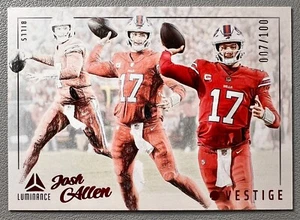 Josh Allen 2023 Panini Luminance Football Vestige Insert #1 Bills /100 - Bild 1 von 7