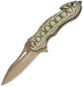 Boker Magnum Delta Romeo 3.375" 440A G-10 Mango con rompecristales 01GL141 NUEVO - Imagen 1 de 1
