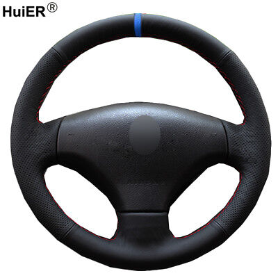For Peugeot 206 2007 - 2009 Peugeot 207 Hand Sewing Car Steering Wheel Cover  • 34.29€