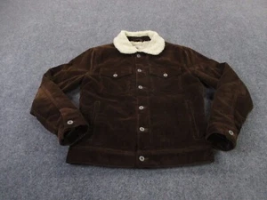 Wallace Barnes Jacket Men S Brown Corduroy Sherpa Lined Heavy Coat Heavy Western - Picture 1 of 10