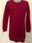TOAST Long Jumper Knitted Tunic Dress Pink Mohair Wool blend size S 8-10
