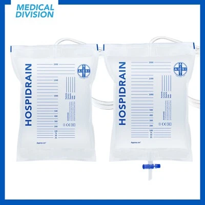 25 Sacche per urina da letto tubo 90/120 cm con e senza rubinetto - sacca urine - Immagine 1 di 4