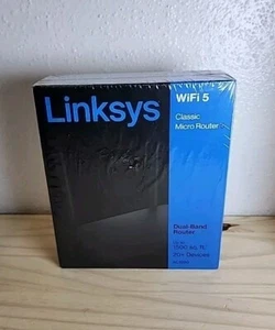 SEALED, Linksys Wifi 5 Classic Micro Router 5, Dual Band Router, AC1200 - Picture 1 of 5