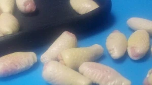 OOAK 1:6 Scale Miniature Dollhouse Food Raw Wings! 24 Pieces! - Picture 1 of 7