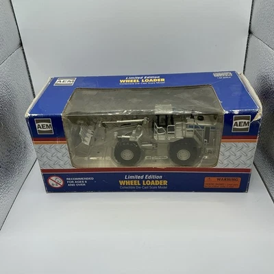 Norscot AEM Wheel Loader 1/64 Scale Silver Die Cast Model - Image 1 of 4