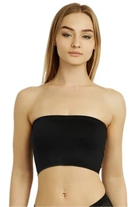 Pack of 6 Seamless No-Pad Tube Bras – Soft & Stretchy Comfort - Picture 1 of 15