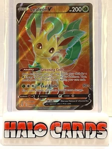CONFEZIONE FRESCA Pokémon TCG Leafeon V Evolving Skies 166/203 Holo Ultra Rara W1 - Foto 1 di 2