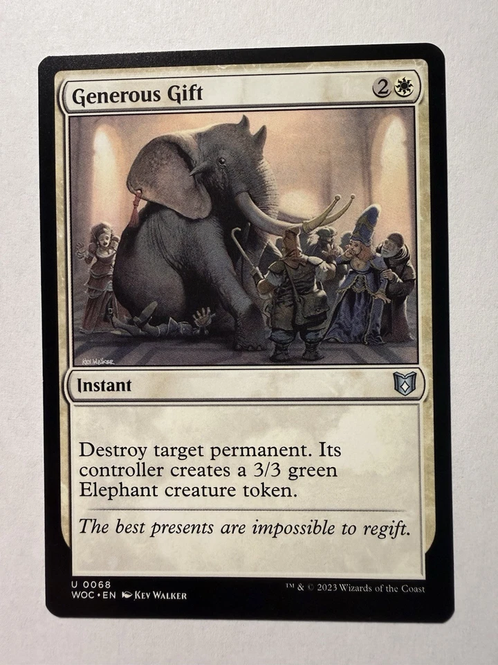 Generous Gift 68 NM Normal U Commander: Wilds of Eldraine MTG - Image 1 of 1