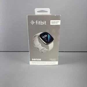 Fitbit - Sense Advanced Health Smartwatch - Gold With Cream Band 512GLWT - Picture 1 of 6