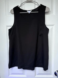 Time and Tru Tank Top Women's Large Basic Black Tank Top - Picture 1 of 3