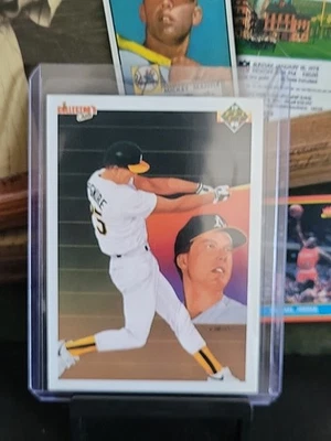 1990 Upper Deck Collector's Choice Mark McGwire #36 Oakland A's Team Check List  - Image 1 of 4