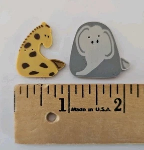 2X Just Another Button Company BABY ANIMALS Polymer Clay Buttons Cross-Stitch - Picture 1 of 1