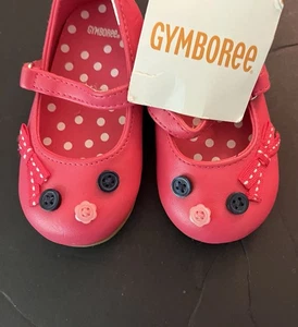 NUEVO SIN ETIQUETAS Niñas Pequeñas 6 Gymboree BLOOMING NÁUTICO Botón Rojo Maryjane Zapatos Informales - Imagen 1 de 4