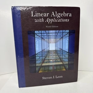 Linear Algebra with Applications by Steven Leon (2014, Hardcover) Good - Picture 1 of 15