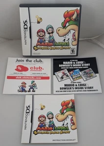 Nintendo DS - Mario Luigi Bowser's Inside Story - Estuche Arte Manual Insertos SOLO - Imagen 1 de 9