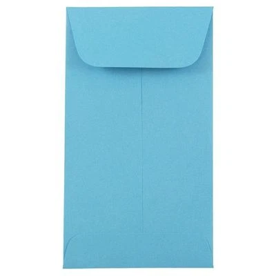 1000 - #3 SOBRE DE MONEDAS 4,25x2,5 azul claro/cielo engomado sin ácido (4-1/4x2-1/2) Foto 1 de 4