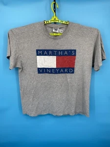 Camiseta De Colección Marthas Vineyard Para Hombres XXL Gris Hecha en EE. UU. Camiseta Brezo Bandera Tommy - Imagen 1 de 11