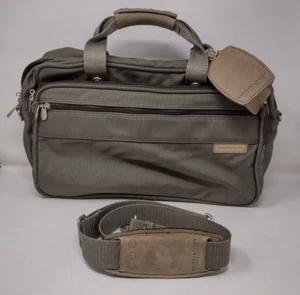 Briggs & Riley Duffle Bag Travel Weekender Ballistic Nylon Olive 16 Inch - Picture 1 of 16