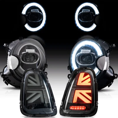 VLAND Full LED Headlights & Smoked Taillights For 2007-13 Mini Cooper S R56 R57 - Image 1 of 4
