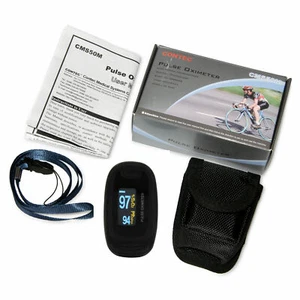Fingerpulsoximeter Messgerät SpO2 Herzfrequenzmesser Blutsauerstoffsättigung FDA - Bild 1 von 12