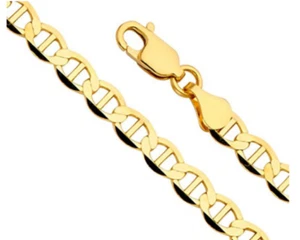 Catena maglia marinaio uomo/donna in oro giallo 10 kt 3,2, 4,5 o 5,5 mm - Foto 1 di 1
